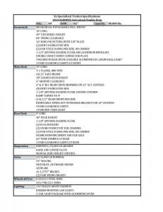 XL Trailer Specification Template